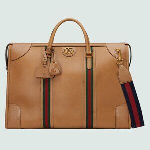Gucci Bauletto Duffle Bag Leather Extra Large